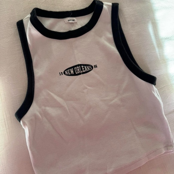 Garage black and white tank top - Picture 2 of 3